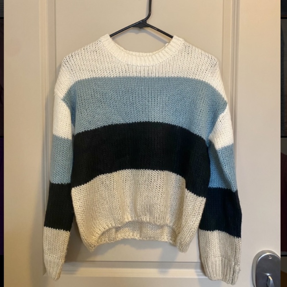 Blue Multicolored Sweater